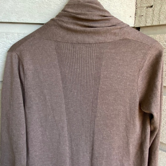 SOLD aritzia | brown drapey cardigan | silk cashmere blend | size small - Picture 10 of 10